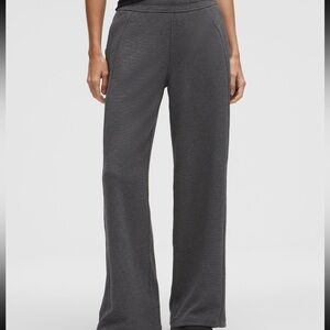 Lululemon waffle knit sweatpants dark grey size medium like new!